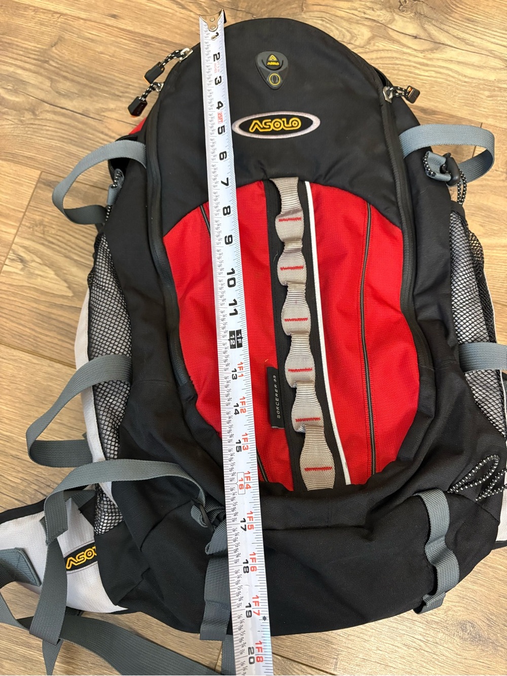 Asolo Black and Red Men's Hiking Backpack